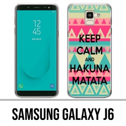Carcasa Samsung Galaxy J6 - Mantenga la calma Hakuna Mattata