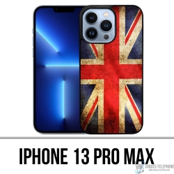 Coque iPhone 13 Pro Max - Drapeau Uk Vintage