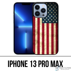 Coque iPhone 13 Pro Max - Drapeau Usa