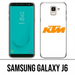 Custodia Samsung Galaxy J6 - Logo Ktm sfondo bianco