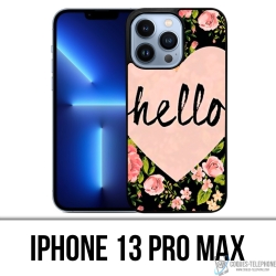 Custodia per iPhone 13 Pro Max - Hello Pink Heart