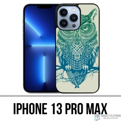 Coque iPhone 13 Pro Max - Hibou Abstrait