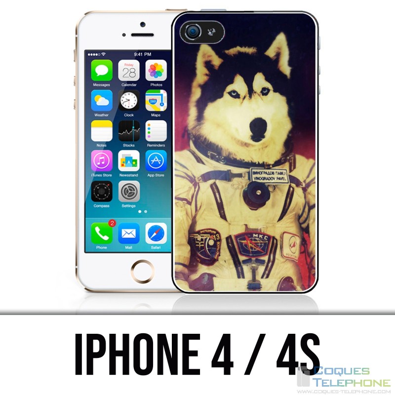 Custodia per iPhone 4 / 4S - Jusky Astronaut Dog