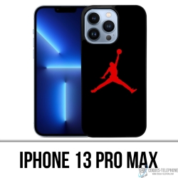 Funda para iPhone 13 Pro Max - Jordan Basketball Logo Negro