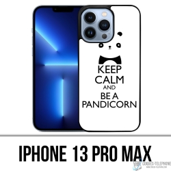 Funda para iPhone 13 Pro Max - Keep Calm Pandicorn Panda Unicorn