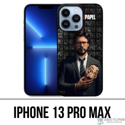 Coque iPhone 13 Pro Max - La Casa De Papel - Professeur Masque
