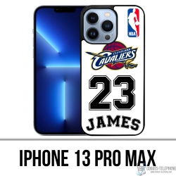 Coque iPhone 13 Pro Max - Lebron James Blanc