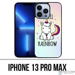 Cover iPhone 13 Pro Max - Unicorno I Smell Raimbow