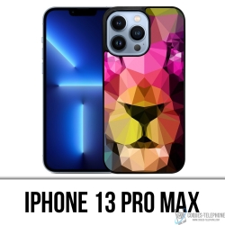 Coque iPhone 13 Pro Max - Lion Geometrique