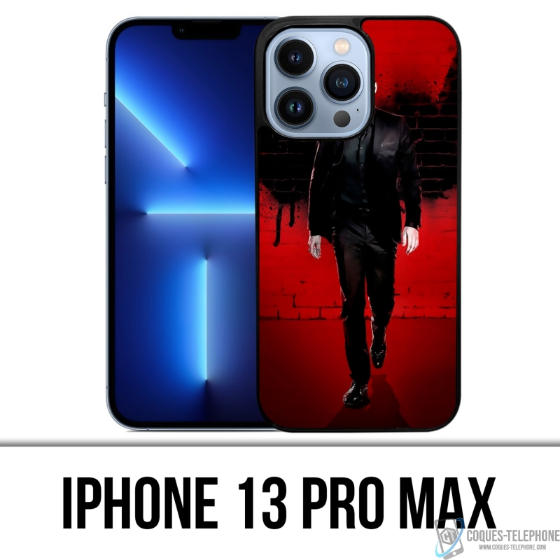 Funda para iPhone 13 Pro Max - Lucifer Wings Wall