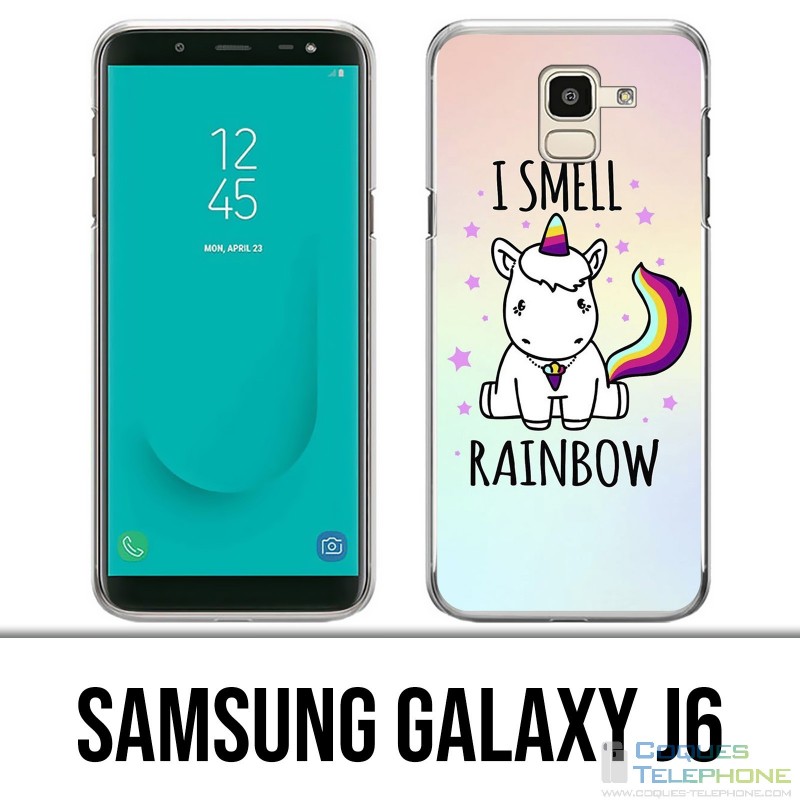 Coque Samsung Galaxy J6 - Licorne I Smell Raimbow