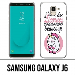 Funda Samsung Galaxy J6 - Unicornios