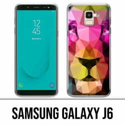 Samsung Galaxy J6 Hülle - Geometrischer Löwe
