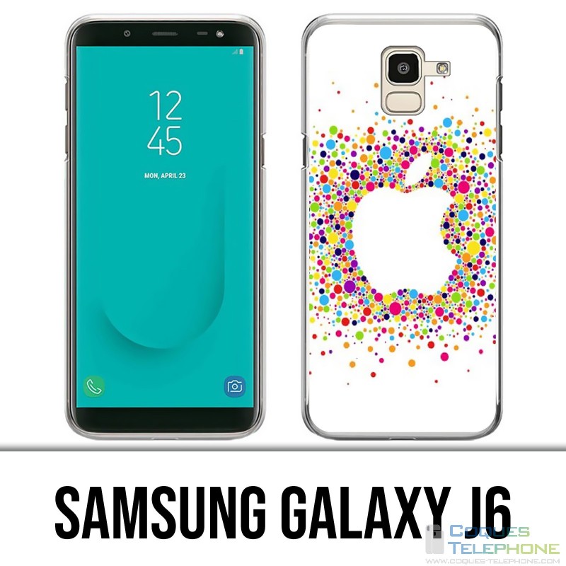Samsung Galaxy J6 Case - Multicolored Apple Logo
