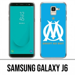 Custodia Samsung Galaxy J6 - Logo Om Marseille Bleu