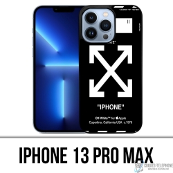 Funda para iPhone 13 Pro Max - Blanco roto Negro