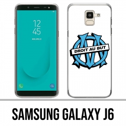 Coque Samsung Galaxy J6 - Logo Om Marseille Droit Au But
