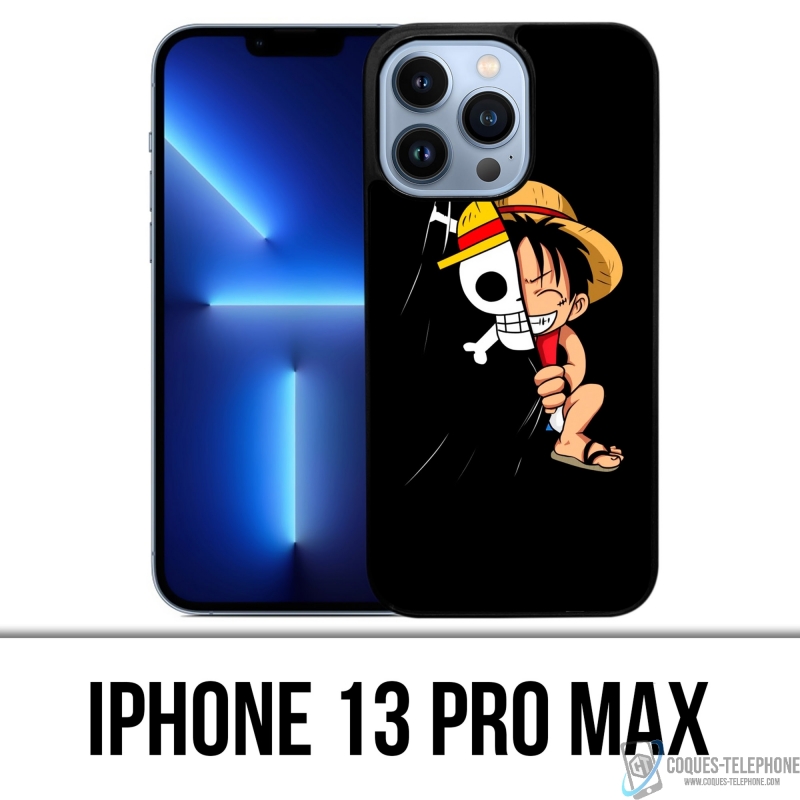 Funda para iPhone 13 Pro Max - One Piece Baby Luffy Flag