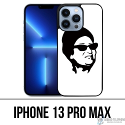 Funda para iPhone 13 Pro Max - Oum Kalthoum Negro Blanco
