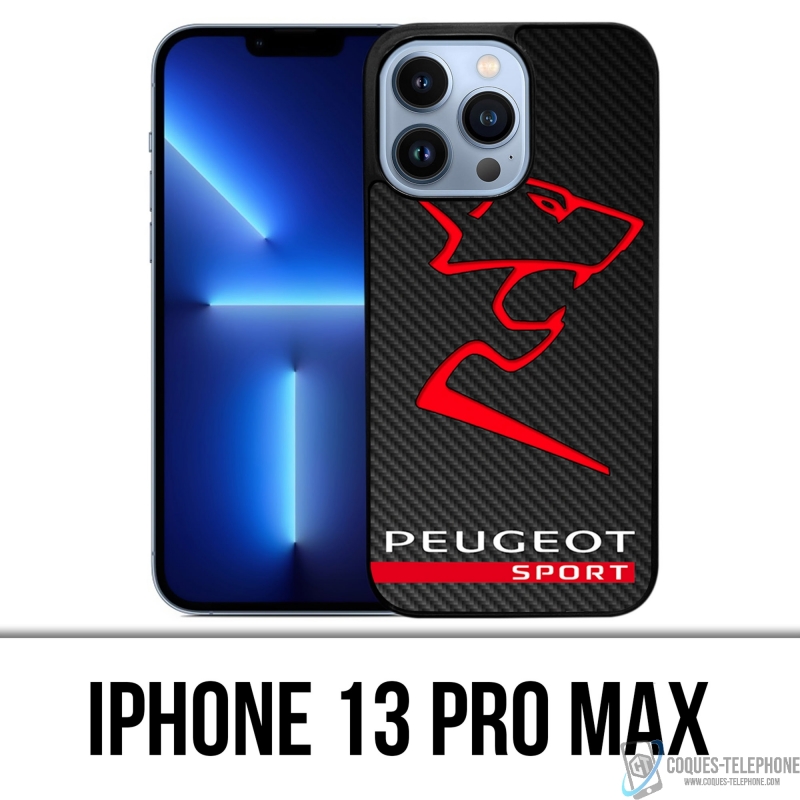 Funda para iPhone 13 Pro Max - Logotipo de Peugeot Sport