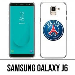 Coque Samsung Galaxy J6 - Logo Psg Fond Blanc