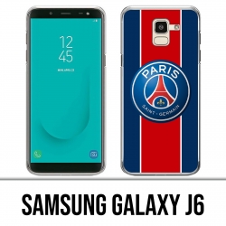 Coque Samsung Galaxy J6 - Logo Psg New Bande Rouge
