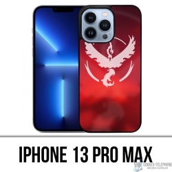 Cover iPhone 13 Pro Max - Pokémon Go Team Rosso Grunge