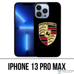 Custodia IPhone 13 Pro Max - Logo Porsche Nera