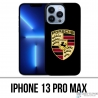 Coque iPhone 13 Pro Max - Porsche Logo Noir