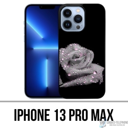 Custodia per iPhone 13 Pro Max - Gocce rosa