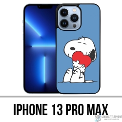 Funda para iPhone 13 Pro Max - Snoopy Heart