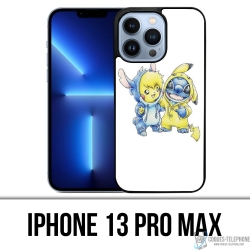 IPhone 13 Pro Max Case - Stitch Pikachu Baby