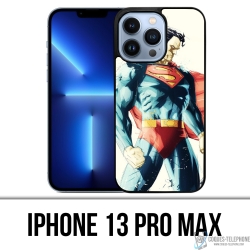 Coque iPhone 13 Pro Max - Superman Paintart