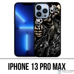 Coque iPhone 13 Pro Max - Tete Mort Pistolet