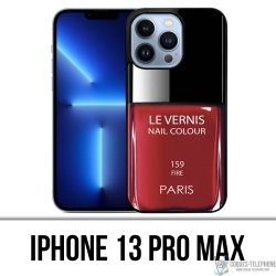 Coque iPhone 13 Pro Max - Vernis Paris Rouge