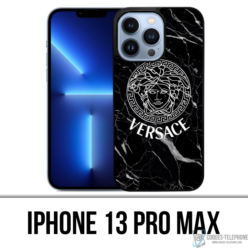 Funda para iPhone 13 Pro Max - Versace Black Marble