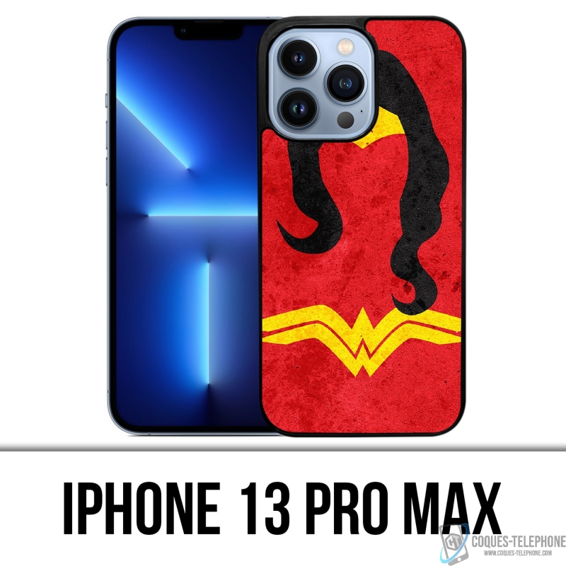 Coque iPhone 13 Pro Max - Wonder Woman Art Design