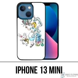 Coque iPhone 13 Mini - Alice Au Pays Des Merveilles Pokémon