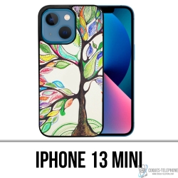 Coque iPhone 13 Mini - Arbre Multicolore