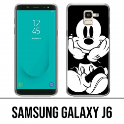 Coque Samsung Galaxy J6 - Mickey Noir Et Blanc