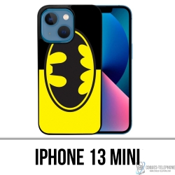 Coque iPhone 13 Mini - Batman Logo Classic Jaune Noir