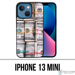 Funda Mini para iPhone 13 - Billetes de dólares enrollados