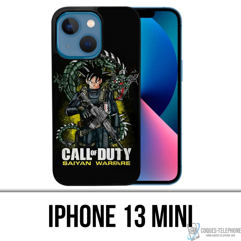 Custodia Mini iPhone 13 - Call Of Duty X Dragon Ball Saiyan Warfare