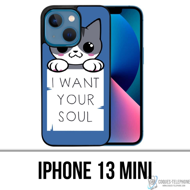 Funda Mini para iPhone 13 - Gato, quiero tu alma