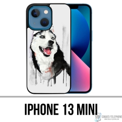 IPhone 13 Mini Case - Husky Splash Dog