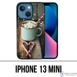 Funda para iPhone 13 Mini - Chocolate caliente con malvavisco