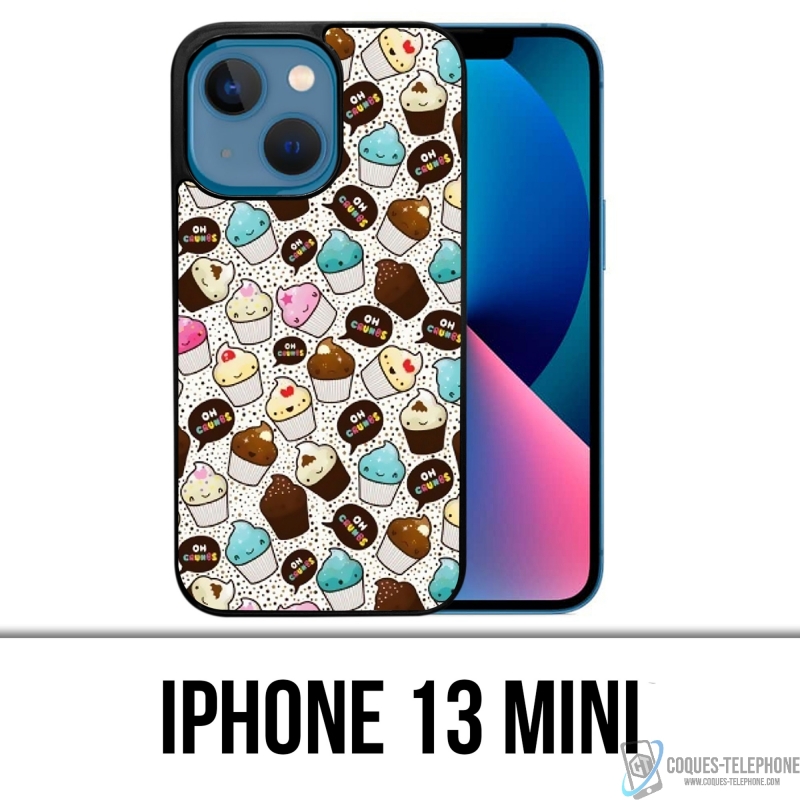 Funda Mini para iPhone 13 - Cupcake Kawaii