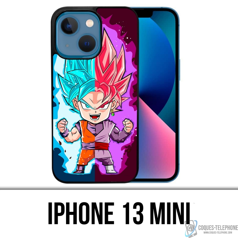 Custodia Mini per iPhone 13 - Dragon Ball Black Goku Cartoon