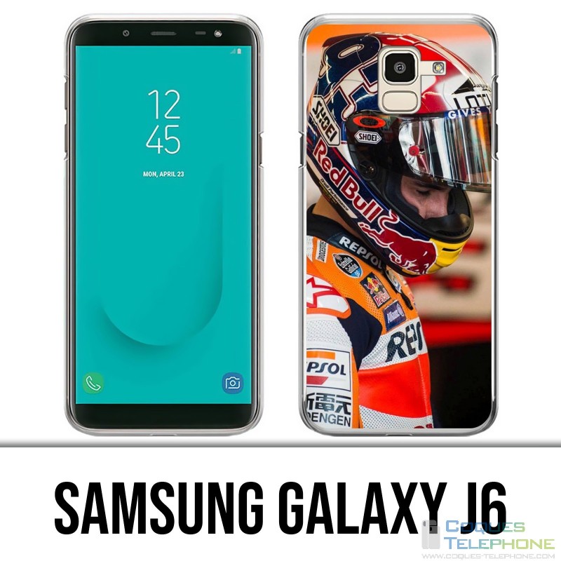 Samsung Galaxy J6 Hülle - Motogp Driver Marquez