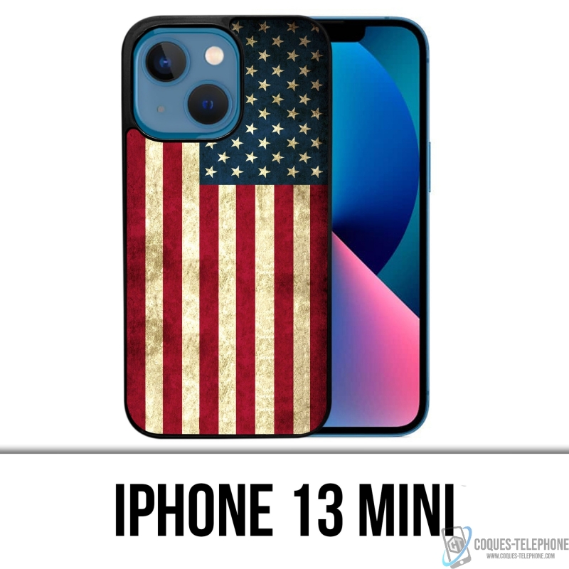 Coque iPhone 13 Mini - Drapeau Usa